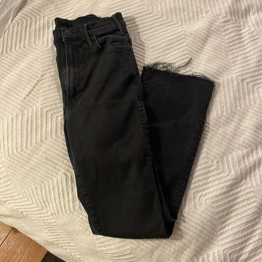 Mother black denim